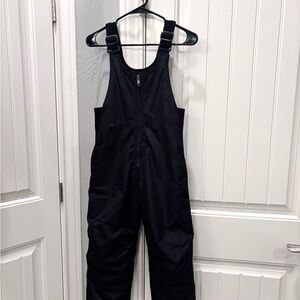 Adjustable Black Snow Bibs